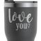 Love Quotes and Sayings RTIC Tumbler - Black - Close Up