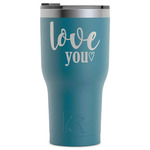 Love Quotes and Sayings RTIC Tumbler - Dark Teal - Laser Engraved - Single-Sided
