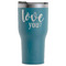 Love Quotes and Sayings RTIC Tumbler - Dark Teal - Front