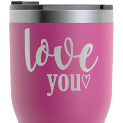 Love Quotes and Sayings RTIC Tumbler - Magenta - Laser Engraved - Double-Sided