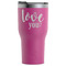Love Quotes and Sayings RTIC Tumbler - Magenta - Front