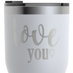 Love Quotes and Sayings RTIC Tumbler - White - Engraved Front & Back (Personalized)