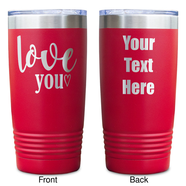 Love Quotes and Sayings Red Polar Camel Tumbler - 20oz - Double Sided - Approval