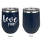 Love Quotes and Sayings Stainless Wine Tumblers - Navy - Single Sided - Approval