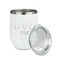 Love Quotes and Sayings Stainless Wine Tumblers - White - Single Sided - Alt View