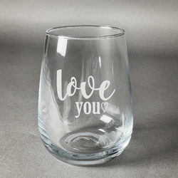 Love Quotes and Sayings Stemless Wine Glass - Engraved