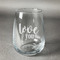 Love Quotes and Sayings Stemless Wine Glass - Engraved