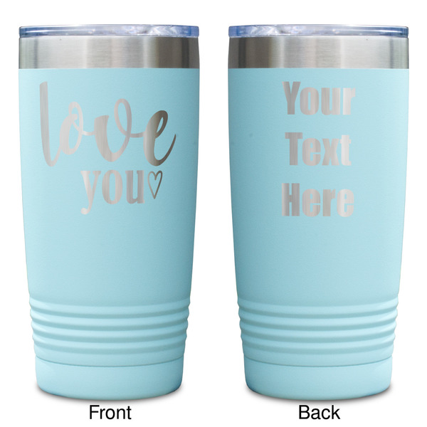 Love Quotes and Sayings Teal Polar Camel Tumbler - 20oz -Double Sided - Approval