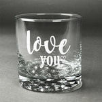 Love Quotes and Sayings Whiskey Glass (Single)