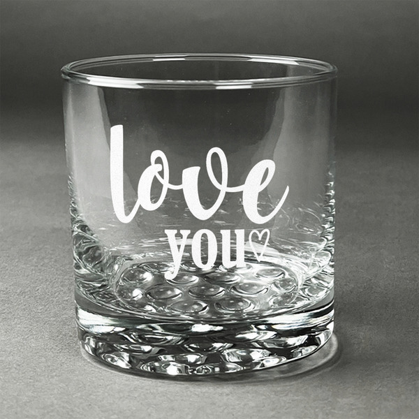 Custom Love Quotes and Sayings Whiskey Glass - Engraved