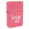 Love Quotes and Sayings Windproof Lighter - Pink - Single Sided