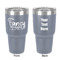 Mom Quotes and Sayings 30 oz Stainless Steel Ringneck Tumbler - Grey - Double Sided - Front & Back