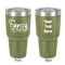 Mom Quotes and Sayings 30 oz Stainless Steel Ringneck Tumbler - Olive - Double Sided - Front & Back