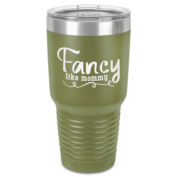 Custom Mom Quotes and Sayings 30 oz Stainless Steel Tumbler - Olive - Single-Sided