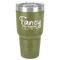 Mom Quotes and Sayings 30 oz Stainless Steel Ringneck Tumbler - Olive - Front