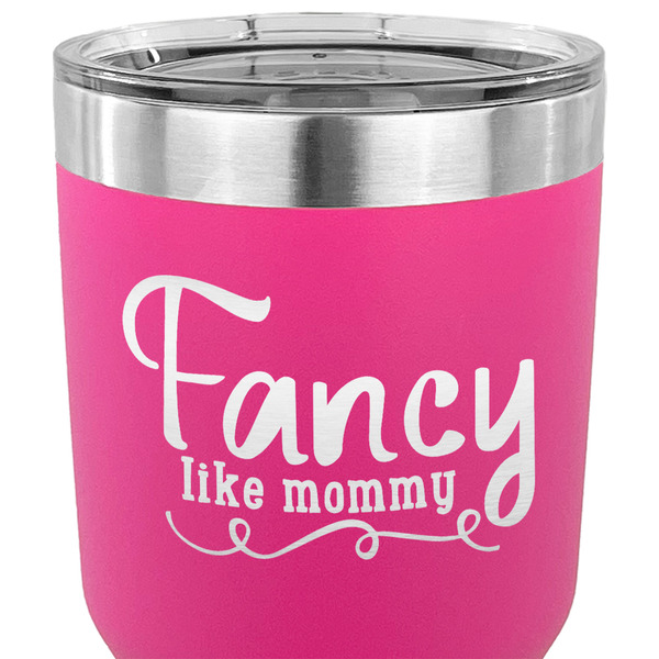 Mom Quotes and Sayings 30 oz Stainless Steel Ringneck Tumbler - Pink - CLOSE UP