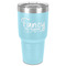 Mom Quotes and Sayings 30 oz Stainless Steel Ringneck Tumbler - Teal - Front