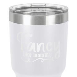 Mom Quotes and Sayings 30 oz Stainless Steel Tumbler - White - Double-Sided