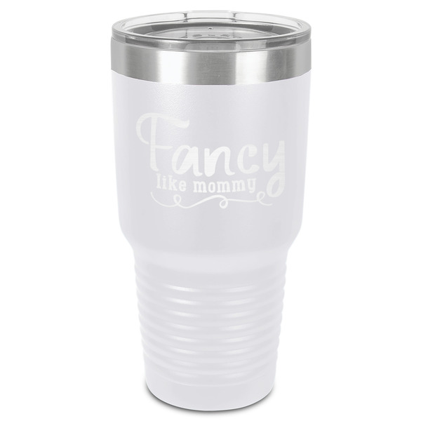 Mom Quotes and Sayings 30 oz Stainless Steel Ringneck Tumbler - White - Front