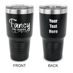 Mom Quotes and Sayings 30 oz Stainless Steel Tumbler - Black - Double Sided