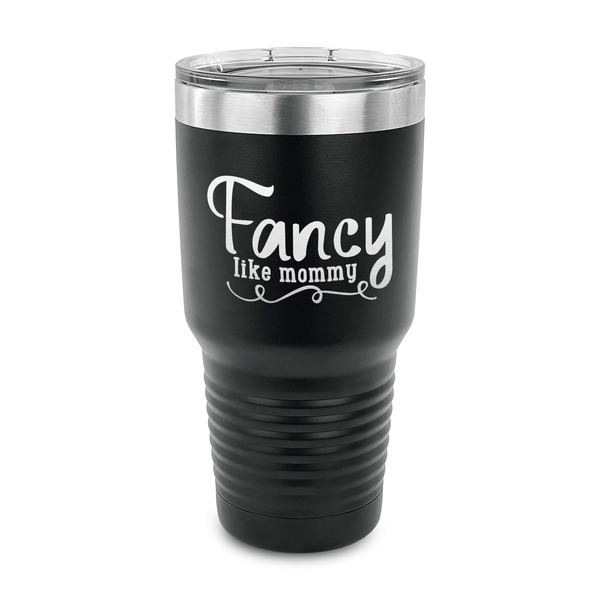 Mom Quotes and Sayings 30 oz Stainless Steel Ringneck Tumblers - Black - FRONT