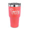 Mom Quotes and Sayings 30 oz Stainless Steel Ringneck Tumblers - Coral - FRONT