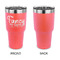Mom Quotes and Sayings 30 oz Stainless Steel Ringneck Tumblers - Coral - Single Sided - APPROVAL