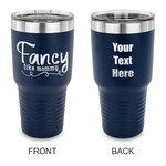 Mom Quotes and Sayings 30 oz Stainless Steel Tumbler - Navy - Double Sided