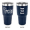 Mom Quotes and Sayings 30 oz Stainless Steel Ringneck Tumblers - Navy - Double Sided - APPROVAL