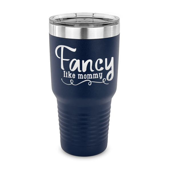 Custom Mom Quotes and Sayings 30 oz Stainless Steel Tumbler - Navy - Single Sided