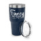 Mom Quotes and Sayings 30 oz Stainless Steel Ringneck Tumblers - Navy - LID OFF