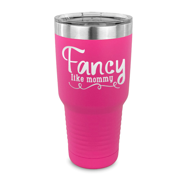 Custom Mom Quotes and Sayings 30 oz Stainless Steel Tumbler - Pink - Single Sided