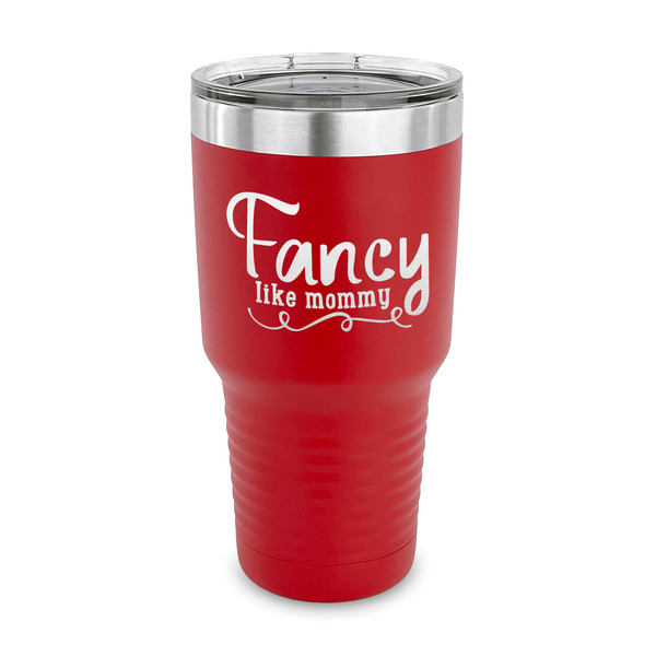 Custom Mom Quotes and Sayings 30 oz Stainless Steel Tumbler - Red - Single Sided