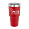 Mom Quotes and Sayings 30 oz Stainless Steel Tumbler - Red - Single Sided