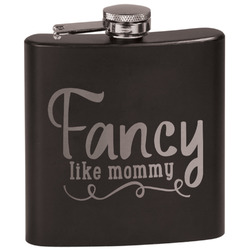Mom Quotes and Sayings Black Flask Set