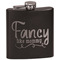 Mom Quotes and Sayings Black Flask - Engraved Front