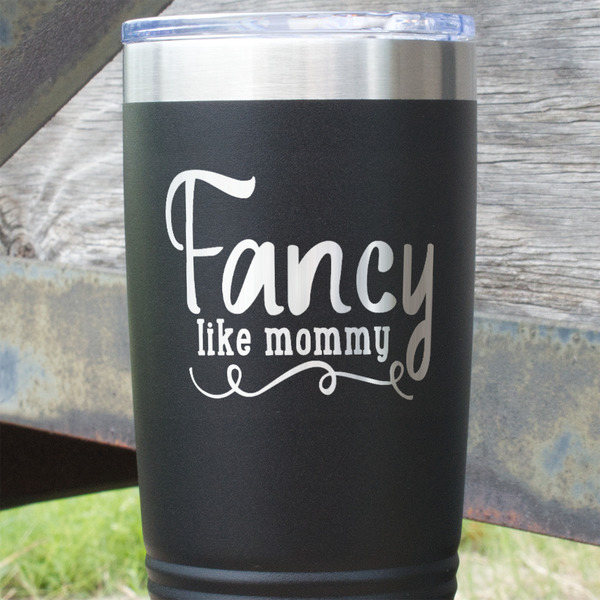 Mom Quotes and Sayings Black Polar Camel Tumbler - 20oz - Close Up