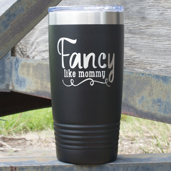 Custom Mom Quotes and Sayings 20 oz Stainless Steel Tumbler - Black - Double Sided
