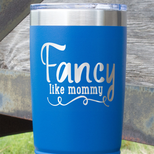 Mom Quotes and Sayings Blue Polar Camel Tumbler - 20oz - Close Up