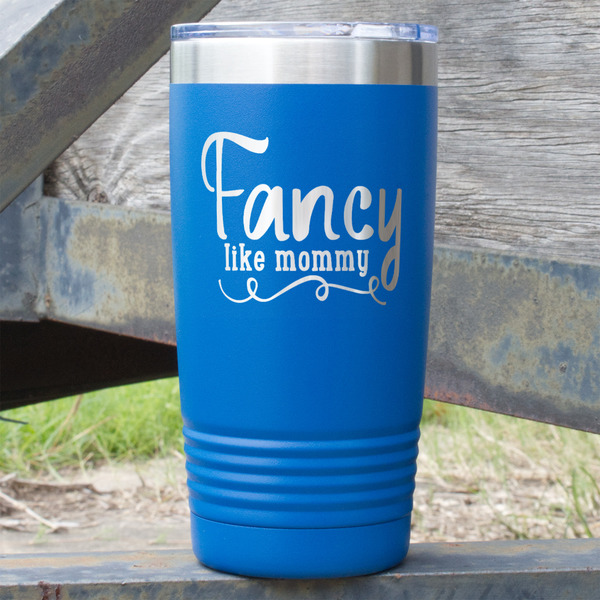 Custom Mom Quotes and Sayings 20 oz Stainless Steel Tumbler - Royal Blue - Double Sided