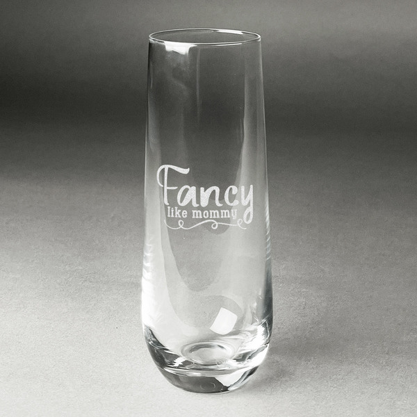 Custom Mom Quotes and Sayings Champagne Flute - Stemless Engraved - Single