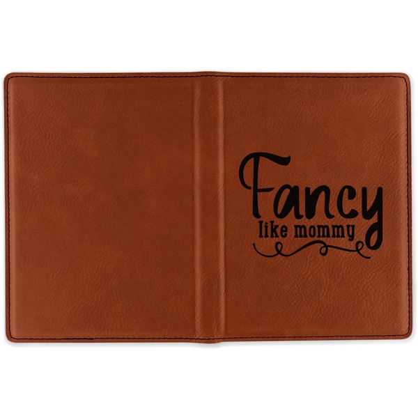 Mom Quotes and Sayings Cognac Leather Passport Holder Outside Single Sided - Apvl