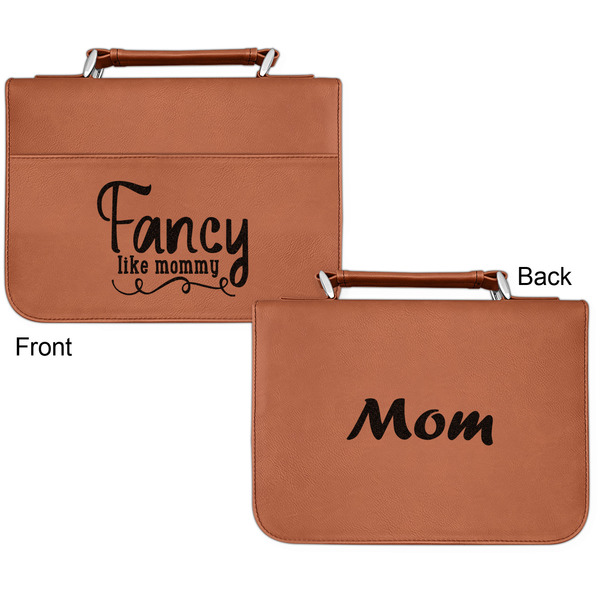Mom Quotes and Sayings Cognac Leatherette Bible Covers - Small Double Sided Apvl