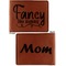 Mom Quotes and Sayings Cognac Leatherette Bifold Wallets - Front and Back