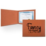 Mom Quotes and Sayings Leatherette Certificate Holder - Front