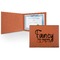 Mom Quotes and Sayings Leatherette Certificate Holder - Front