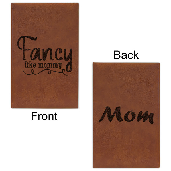 Mom Quotes and Sayings Cognac Leatherette Journal - Double Sided - Apvl