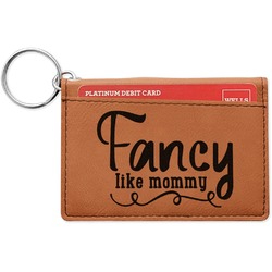 Mom Quotes and Sayings Leatherette Keychain ID Holder (Personalized)