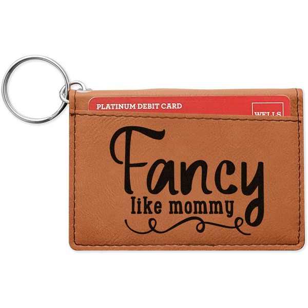 Custom Mom Quotes and Sayings Leatherette Keychain ID Holder