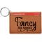 Mom Quotes and Sayings Cognac Leatherette Keychain ID Holders - Front Credit Card